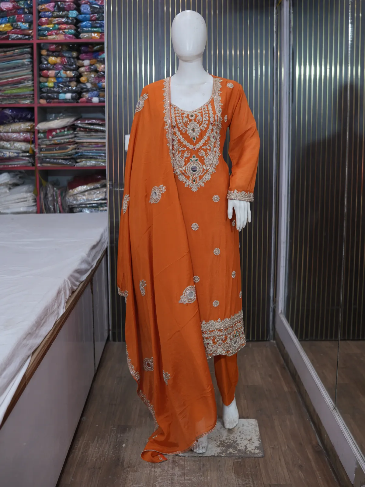 Rustic Ember – Embroidered Festive Salwar Suit Set thumbnail 2